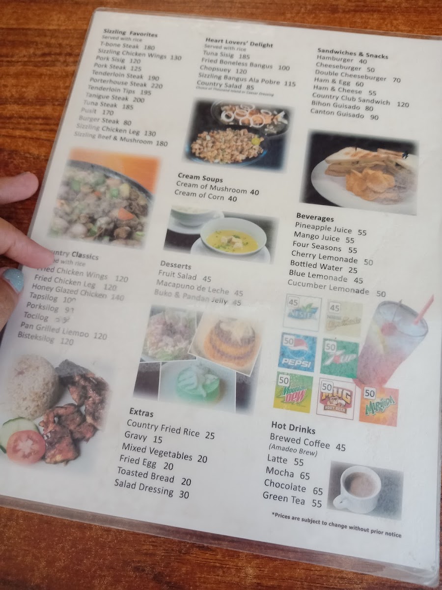 Countryside Steakhouse Poblacion Imus Photo Menu 3