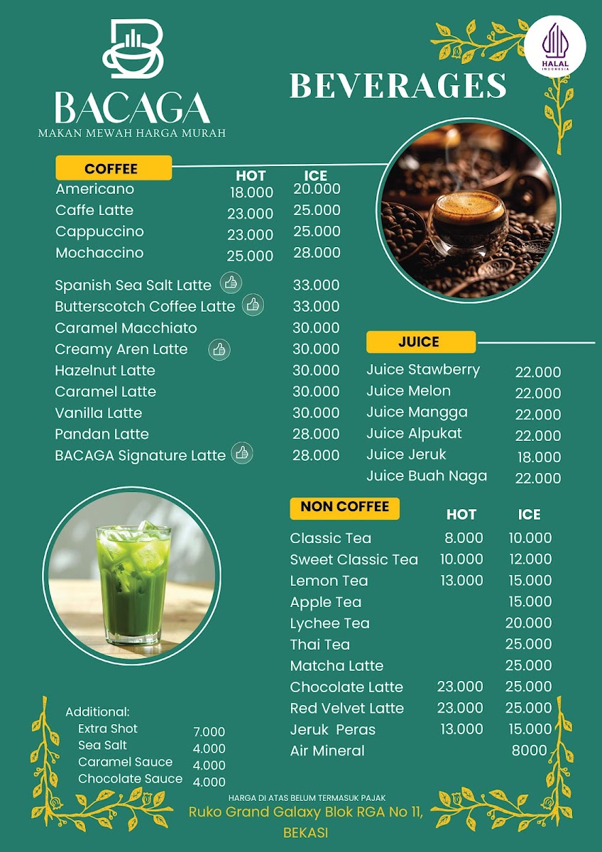 BACAGA Resto Photo Menu 3
