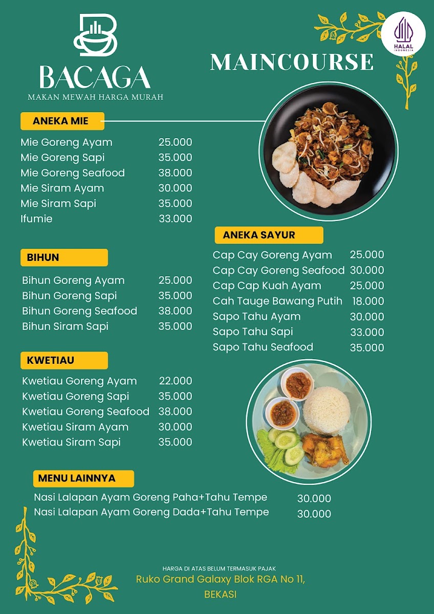 BACAGA Resto Photo Menu 4