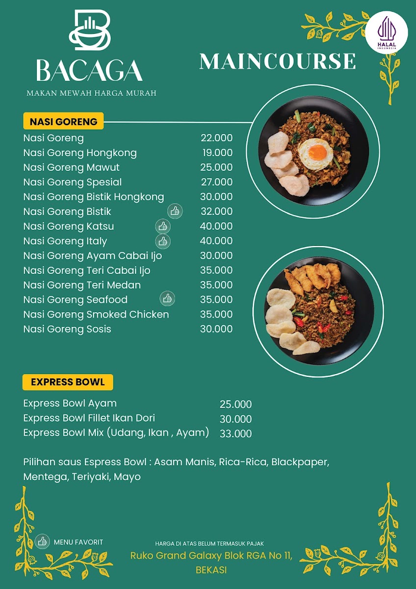 BACAGA Resto Photo Menu 6