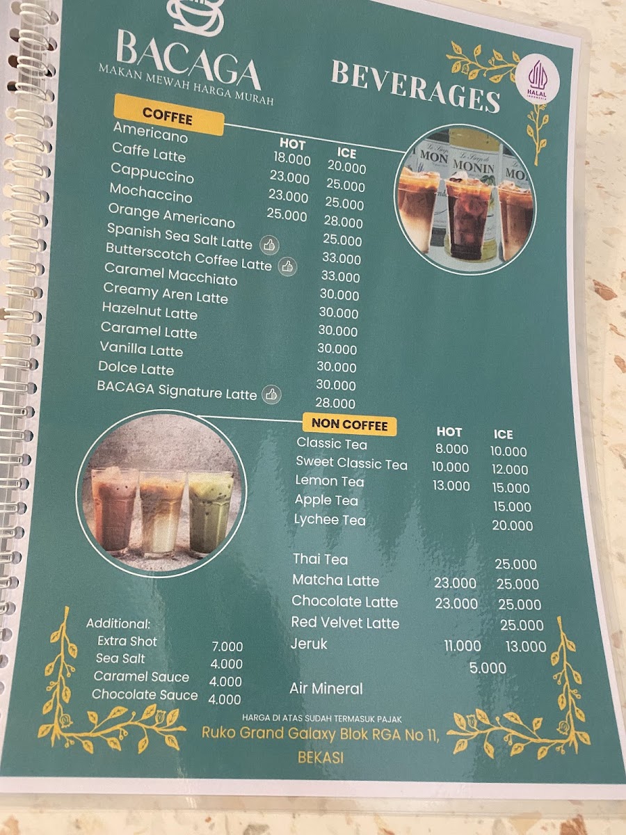 BACAGA Resto Photo Menu 8
