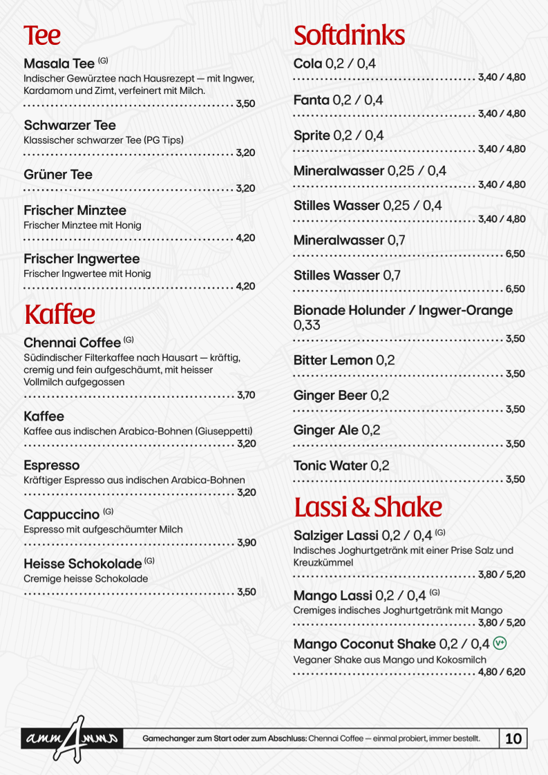 ammAmma | South Indian & Sri Lankan Fusion Kitchen Photo Menu 2
