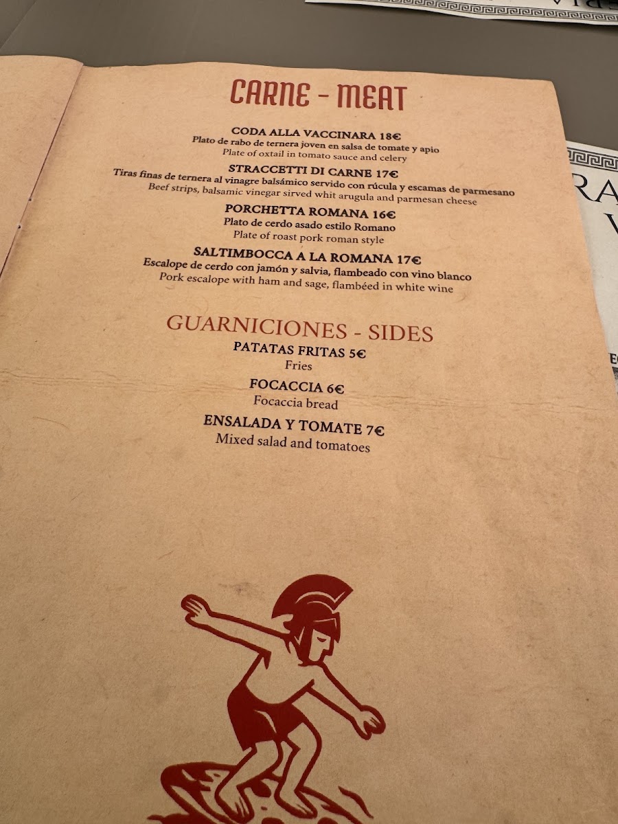 Trattoria Pizzeria Vecchia Roma Photo Menu 3