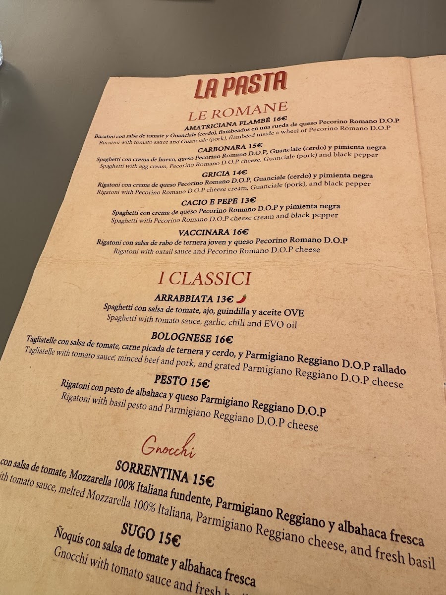 Trattoria Pizzeria Vecchia Roma Photo Menu 7