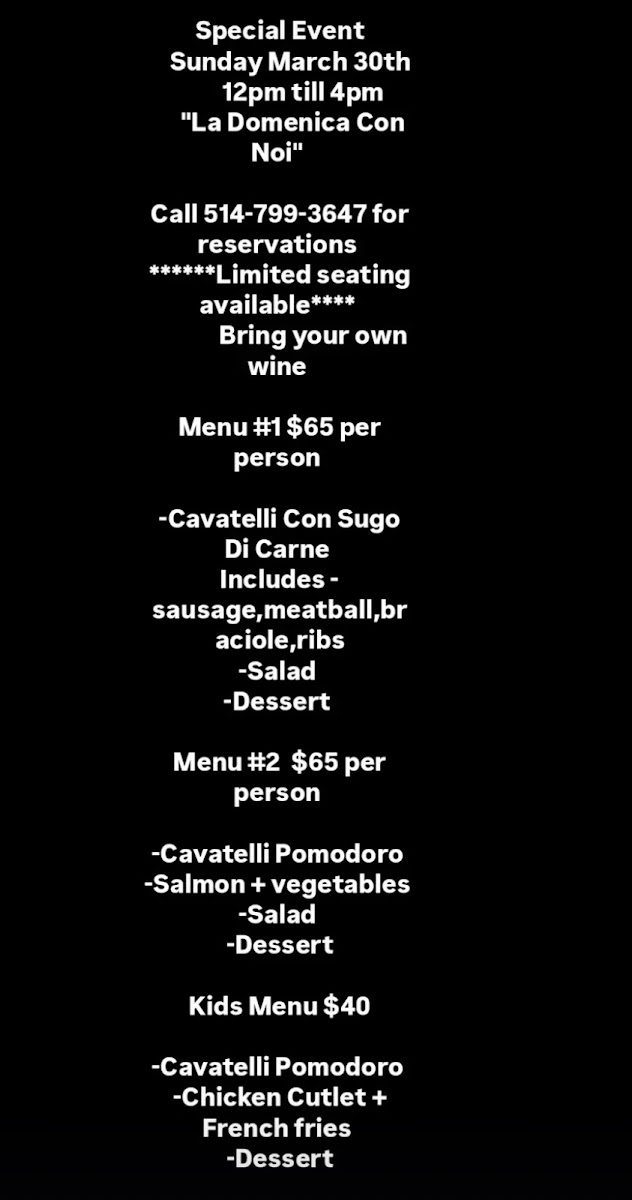 L'artisan de la pasta Resturant Photo Menu 6