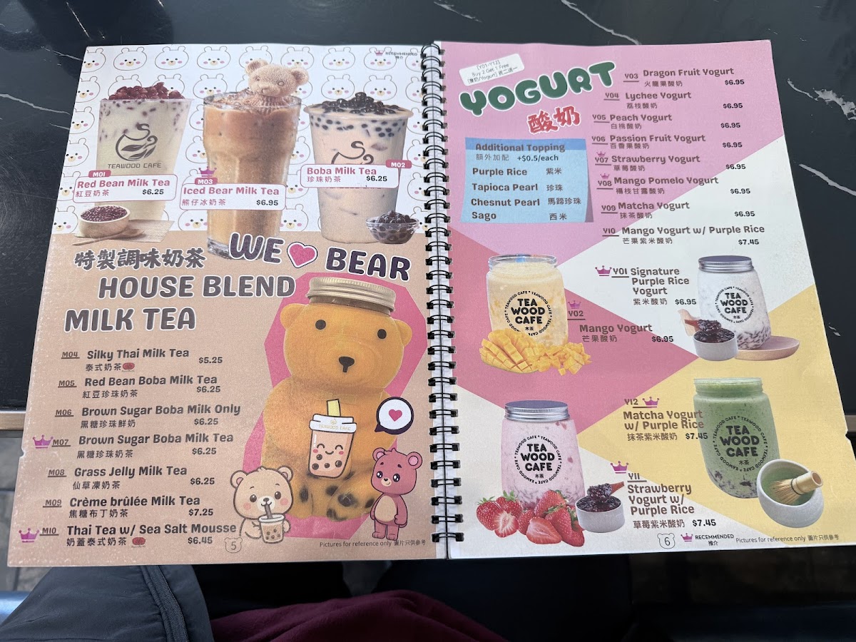 TeaWood Cafe Photo Menu 3
