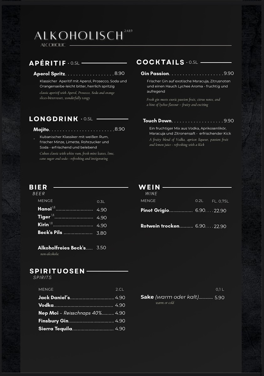 Huong Viet - Vietnamese & Japanese Food Photo Menu 1