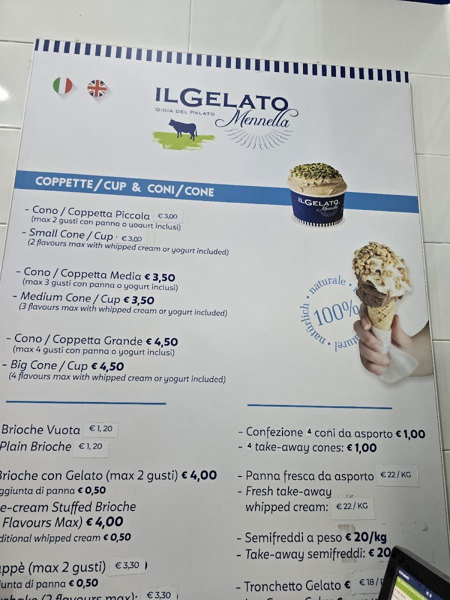 Mennella Il Gelato Photo Menu 2