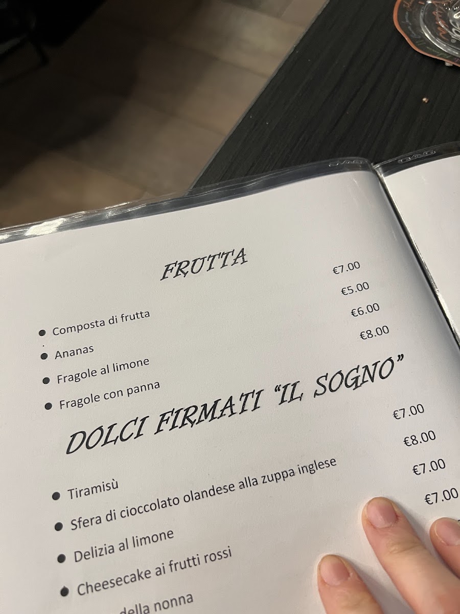 Il sogno restaurant Photo Menu 1