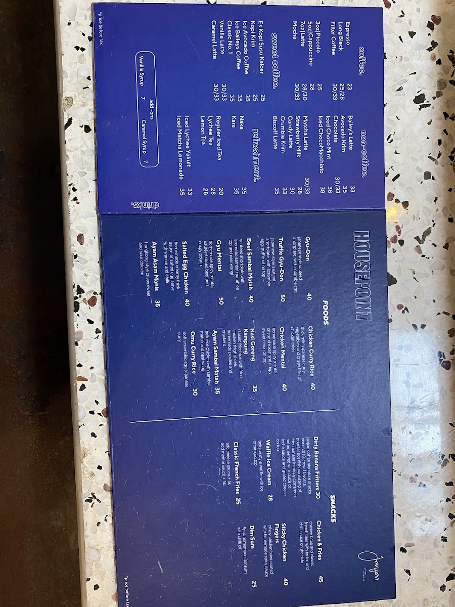 Janjian Coffee House Point Photo Menu 10
