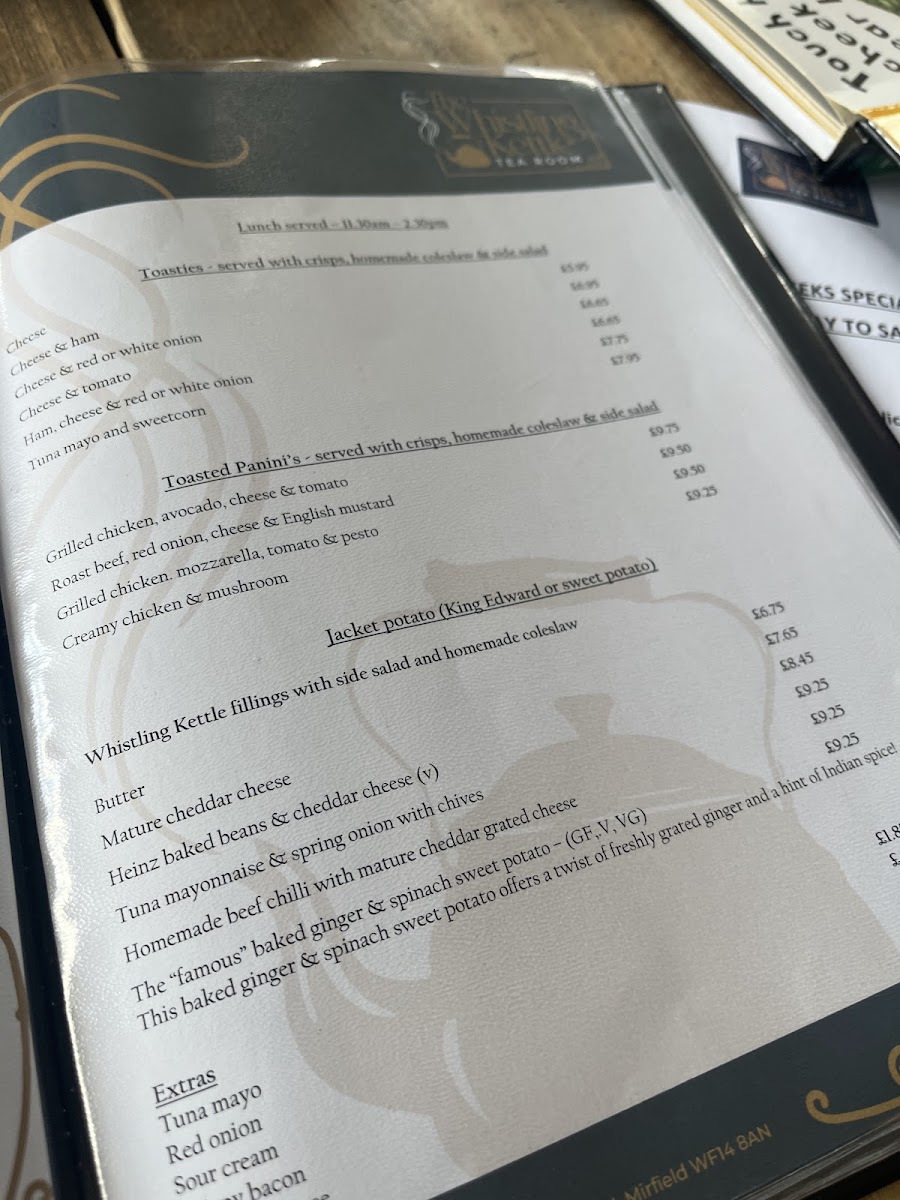 The Whistling Kettle Tea Room & Bistro Photo Menu 2