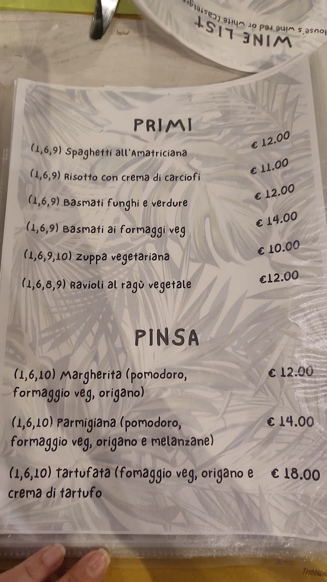 Nirvana Veg Restaurant Firenze Photo Menu 1