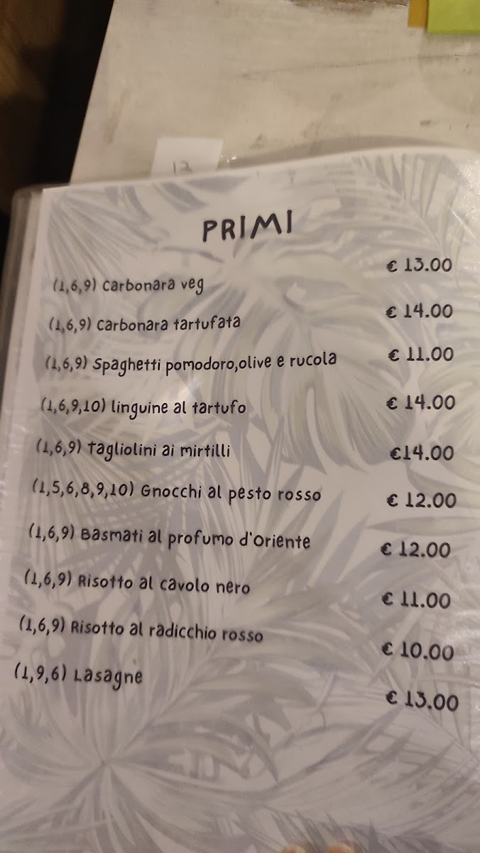 Nirvana Veg Restaurant Firenze Photo Menu 6