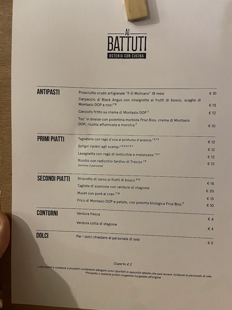 Osteria Ai Battuti Photo Menu 3