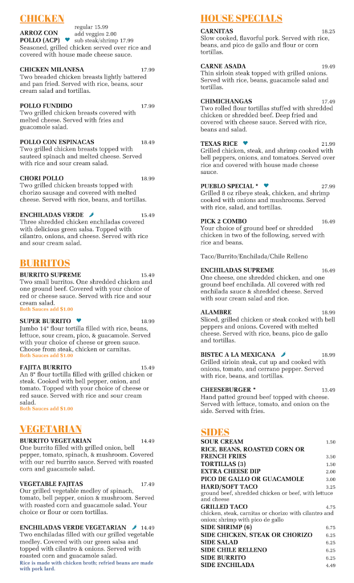 Pueblo Chico Photo Menu 2