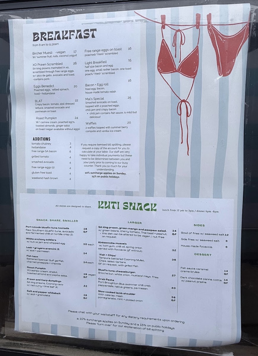 Kuti Shack Photo Menu 2