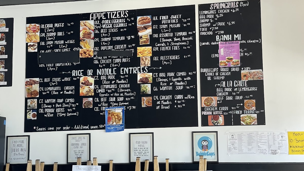 BubbleCups Photo Menu 6