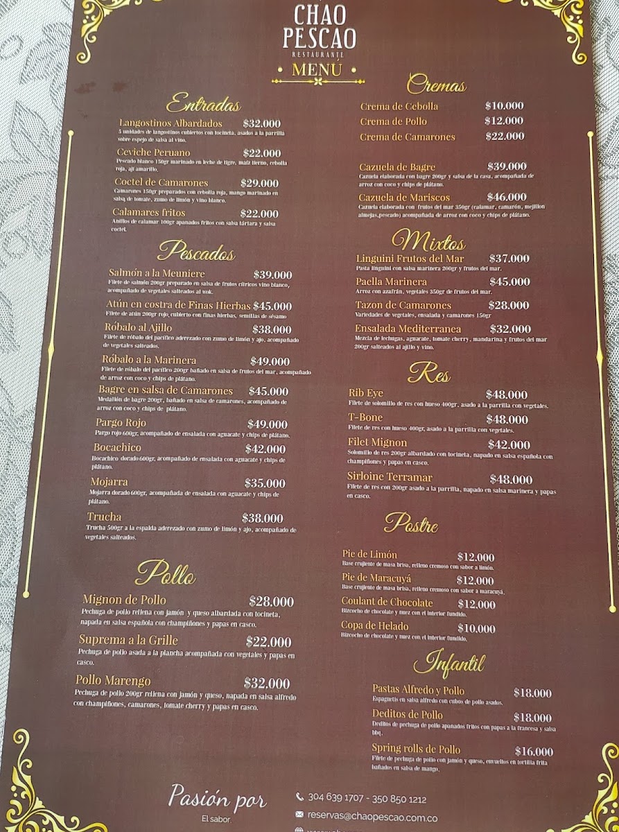 Restaurante Chao Pescao Photo Menu 6