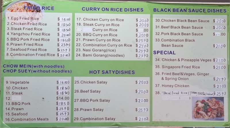 Mr One Photo Menu 3