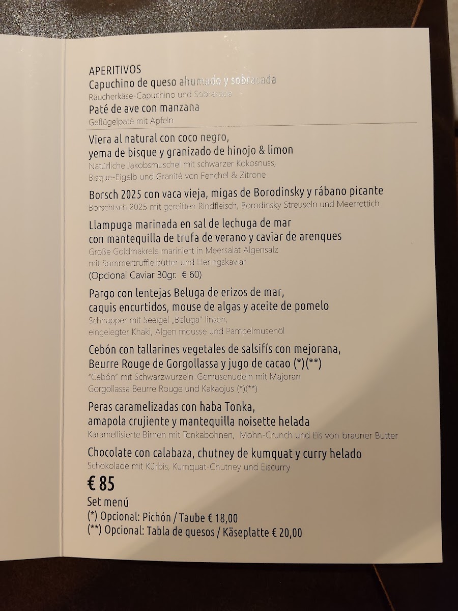 Adrian Quetglas Restaurant Photo Menu 2