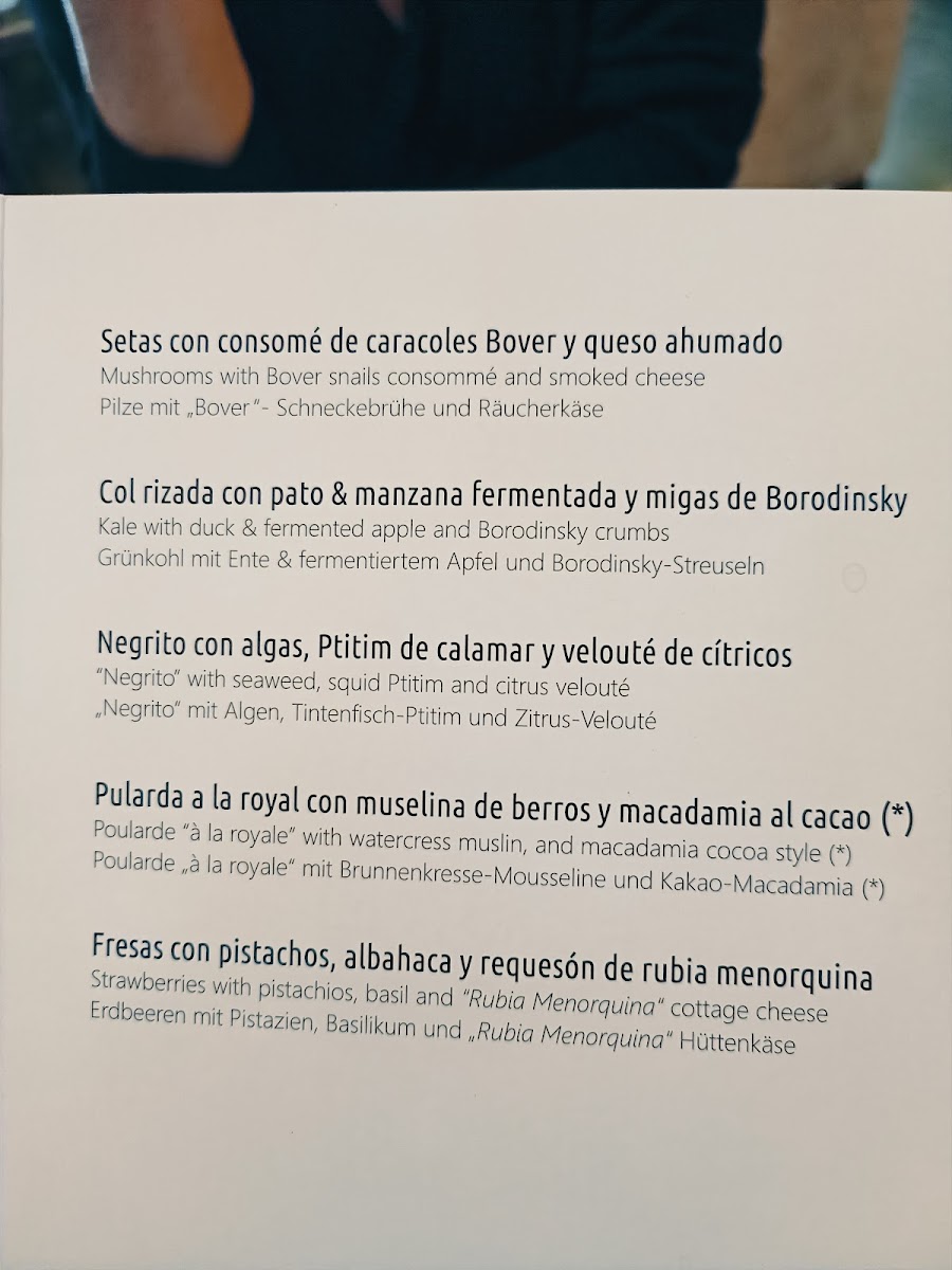 Adrian Quetglas Restaurant Photo Menu 3