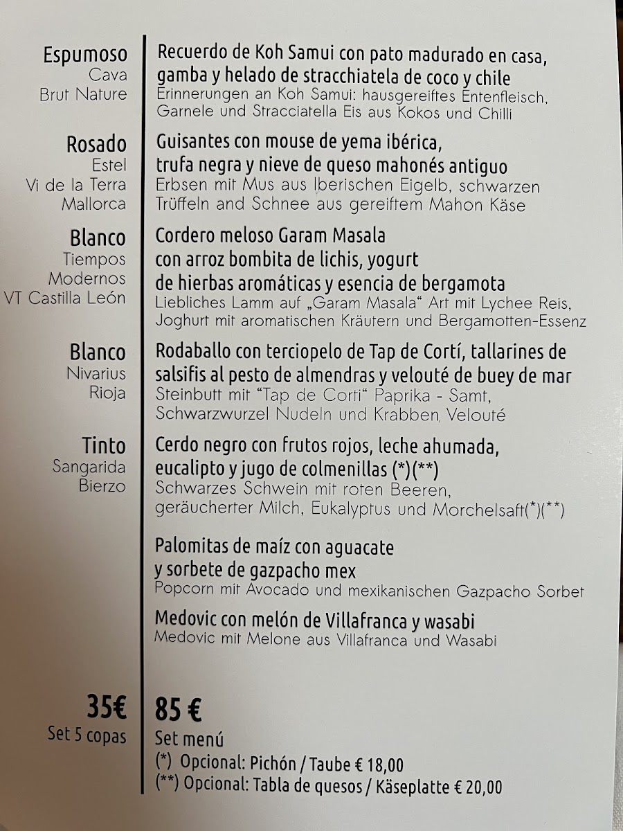 Adrian Quetglas Restaurant Photo Menu 7