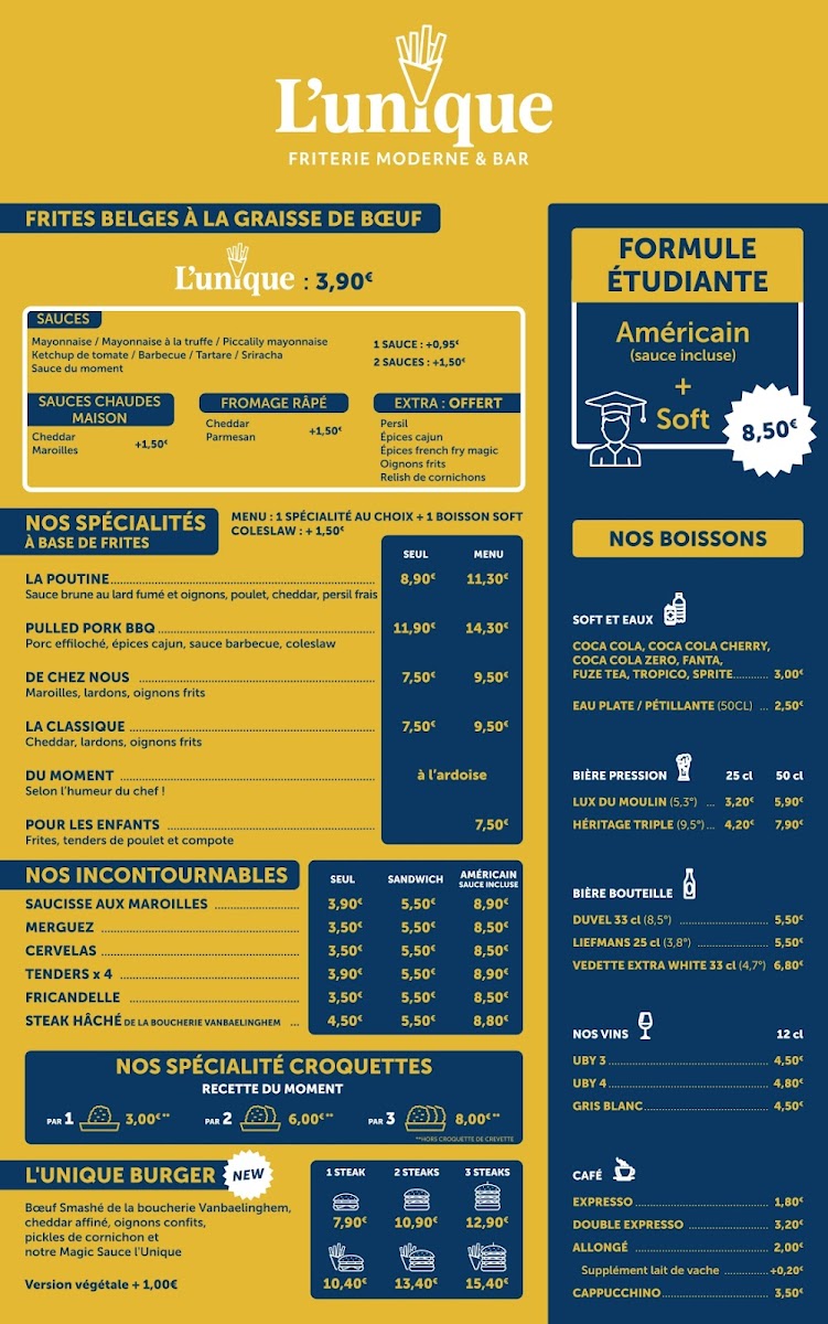 L’Unique Photo Menu 1