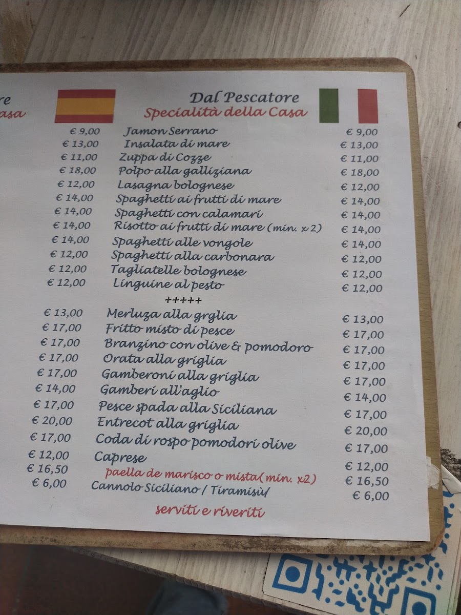 Dal Pescatore Photo Menu 1
