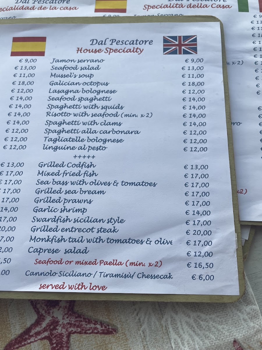 Dal Pescatore Photo Menu 4