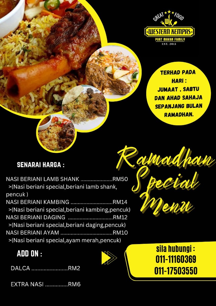 Western Kempas Photo Menu 1