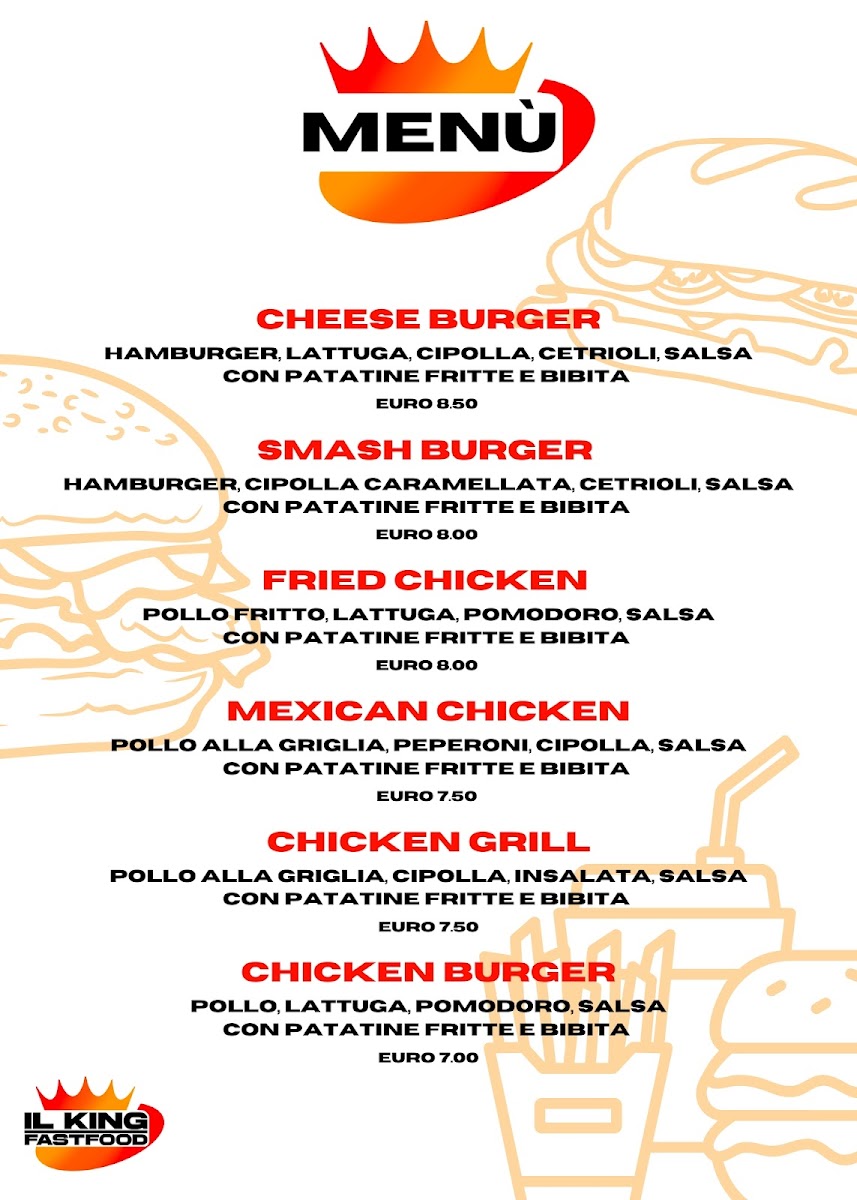 IL KING FASTFOOD Photo Menu 1