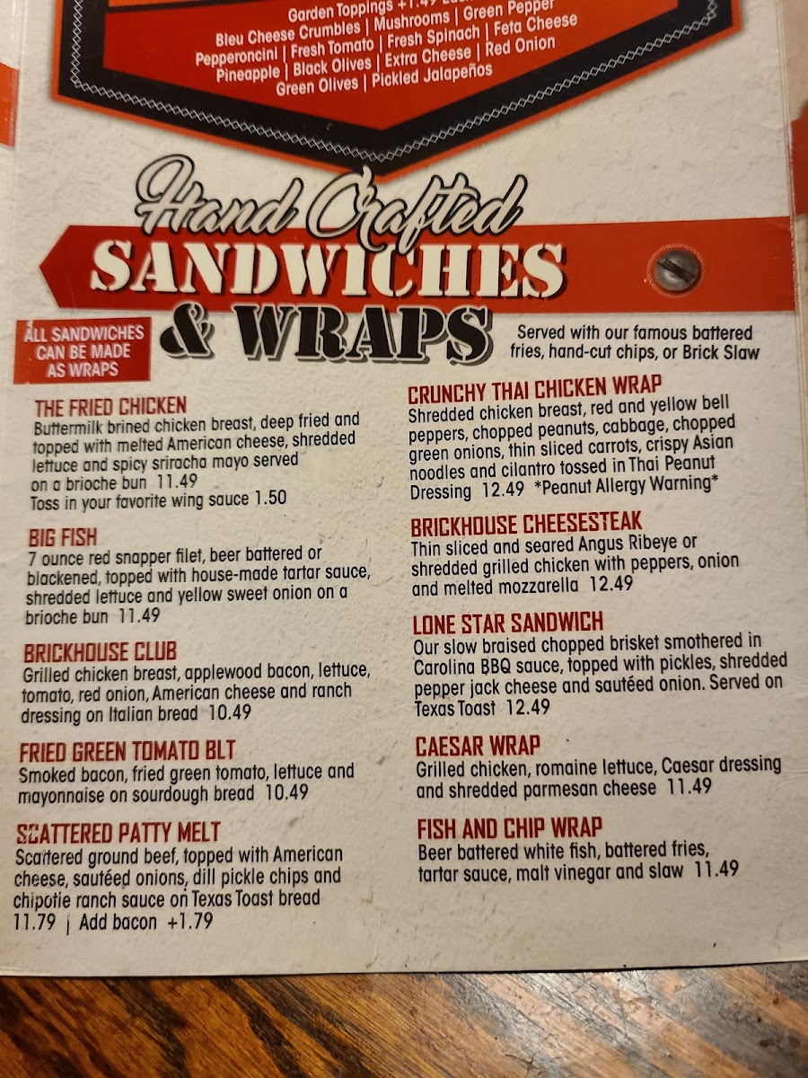 Brickhouse Grille Photo Menu 8