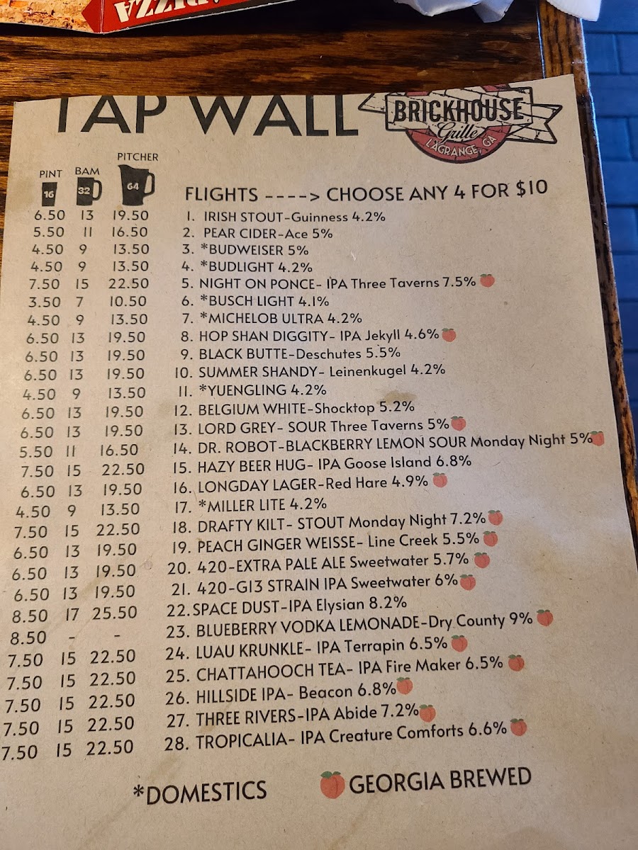 Brickhouse Grille Photo Menu 9