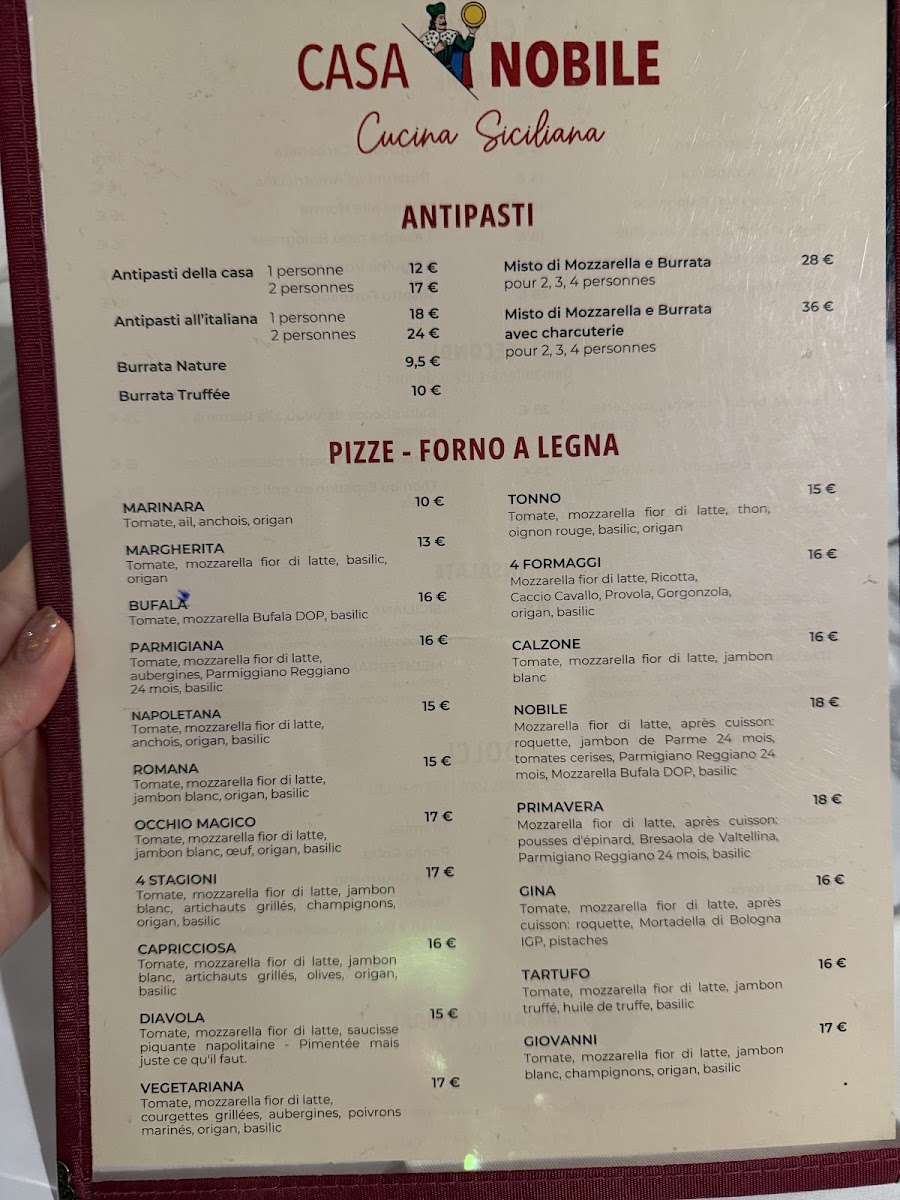 Casa Nobile Photo Menu 1