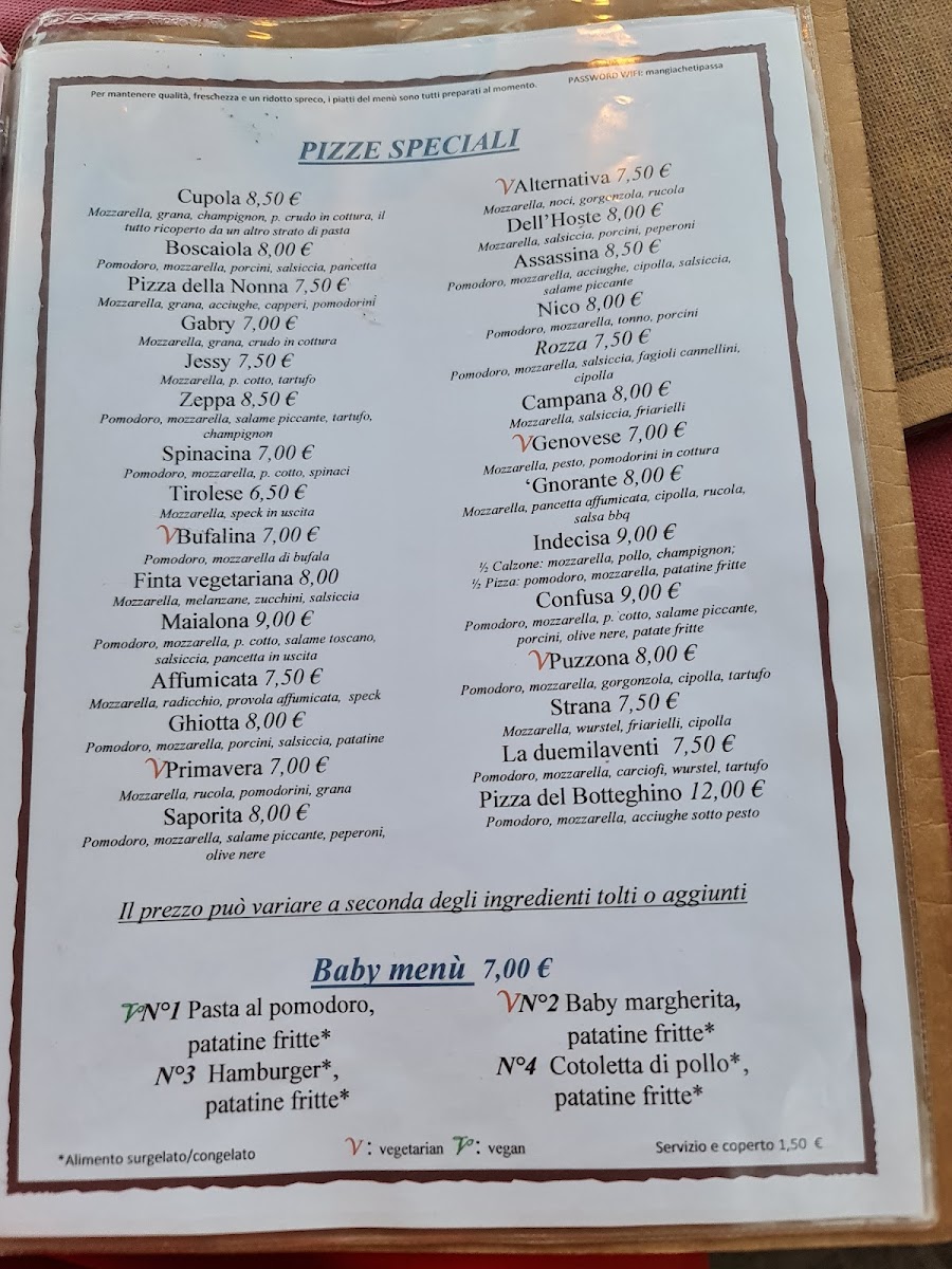 Ristorante Pizzeria Il Botteghino Photo Menu 1