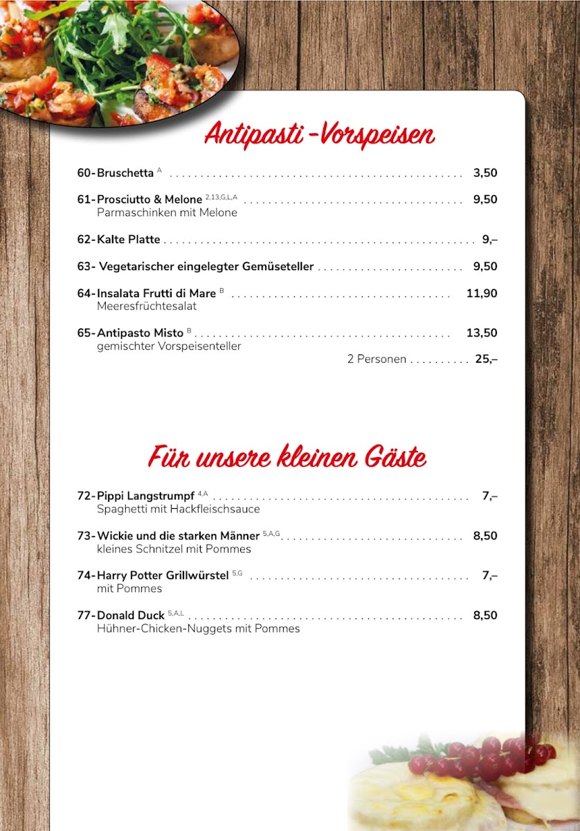 Il Castello Photo Menu 3