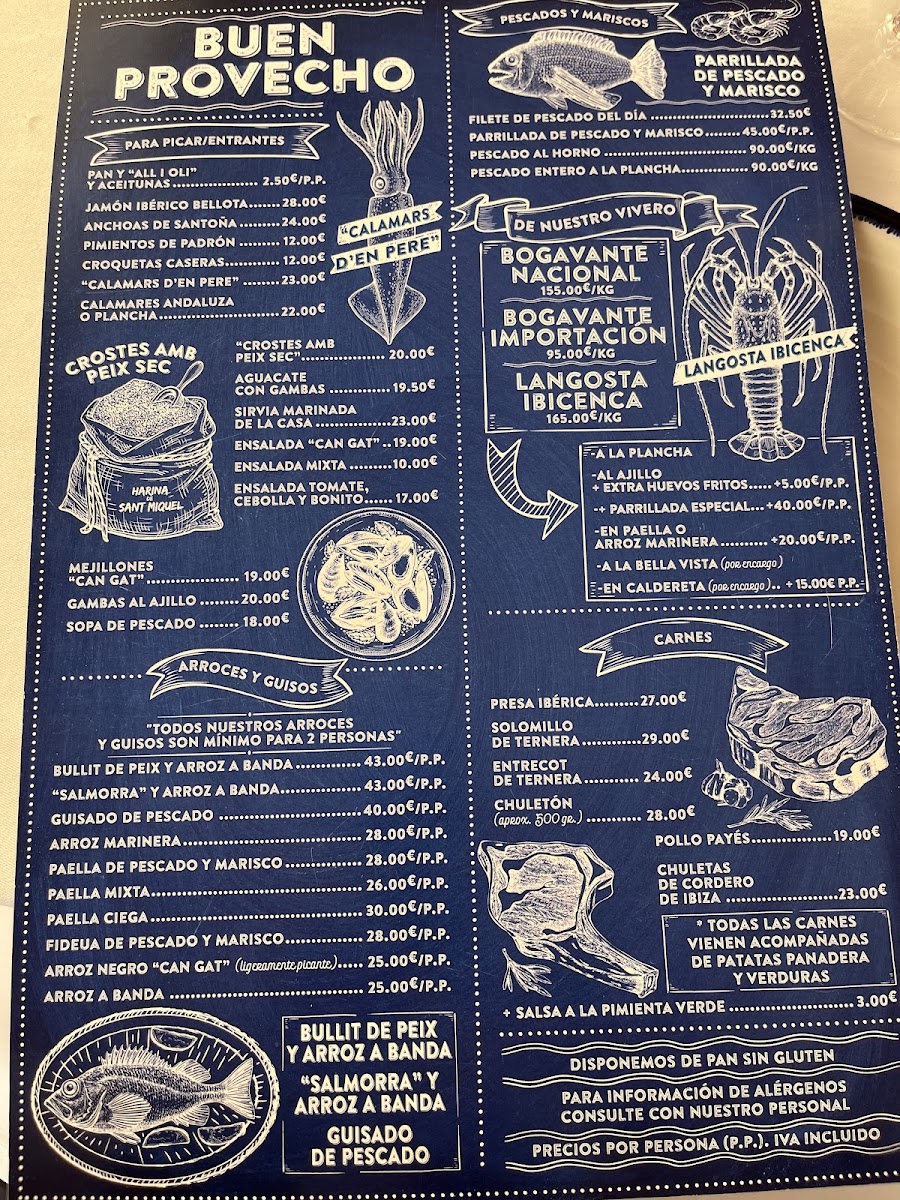 Restaurante Can Gat Ibiza Photo Menu 1