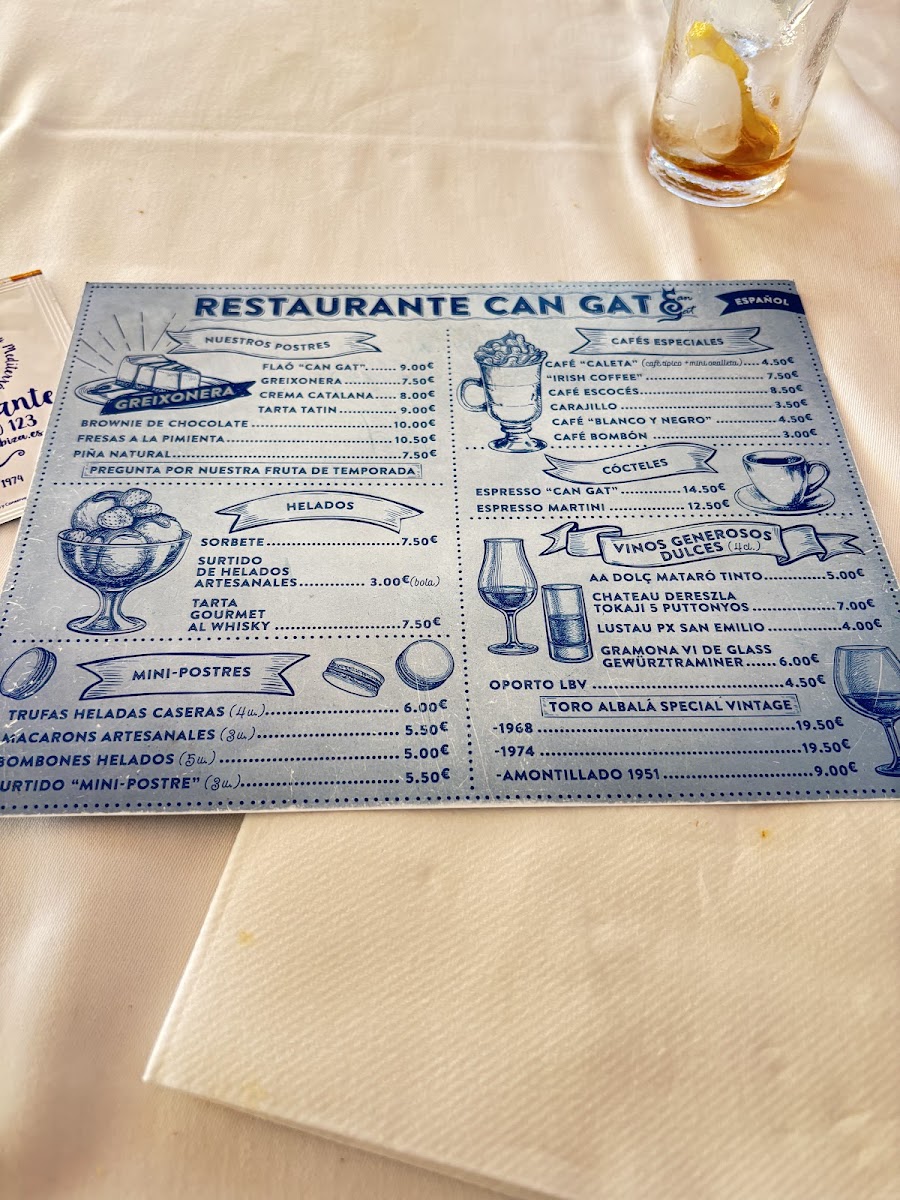 Restaurante Can Gat Ibiza Photo Menu 4