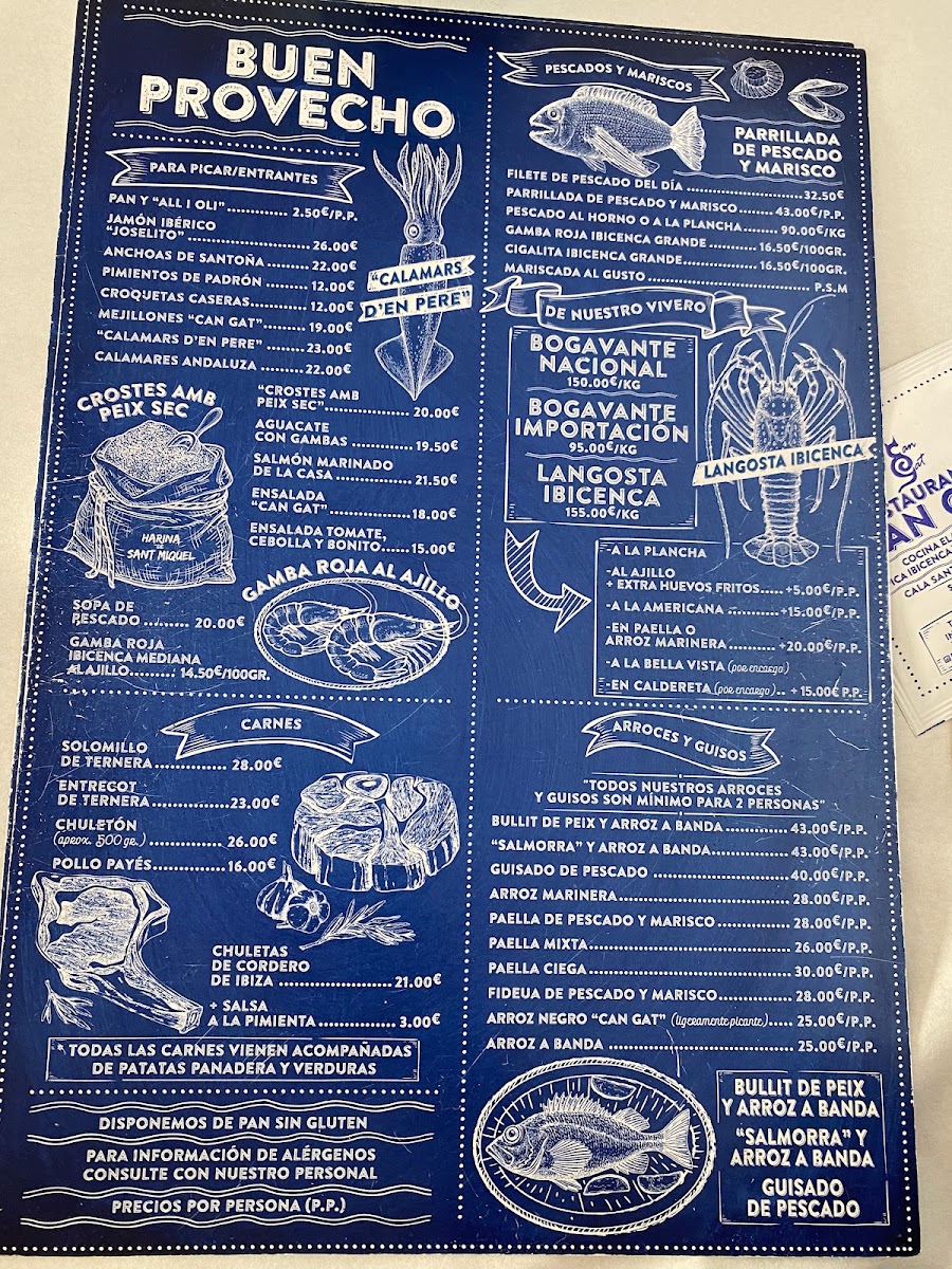Restaurante Can Gat Ibiza Photo Menu 5