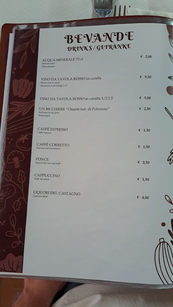 Ristorante Il Castagno da Nichi Photo Menu 3