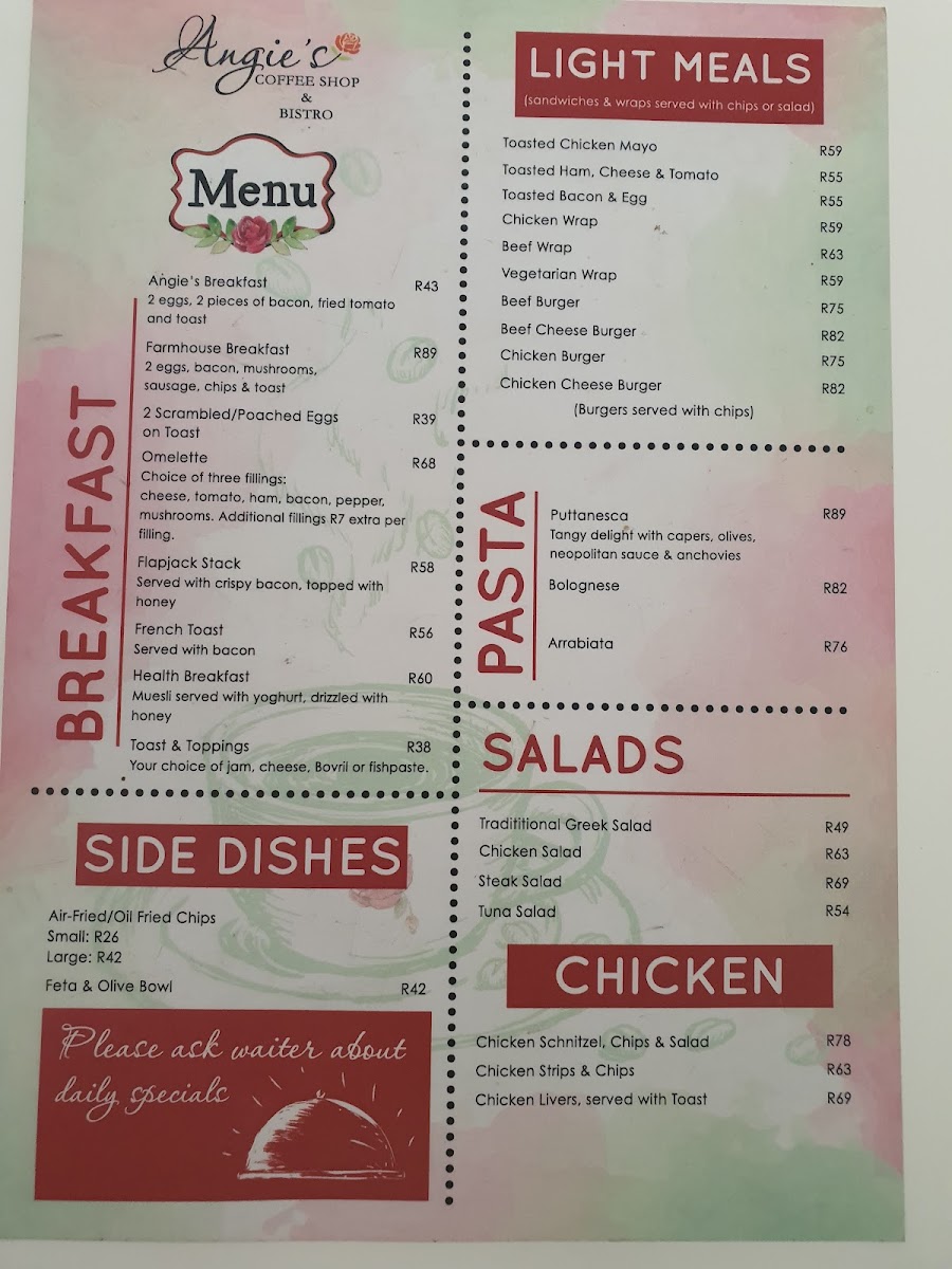Angies Coffee Shop Photo Menu 3