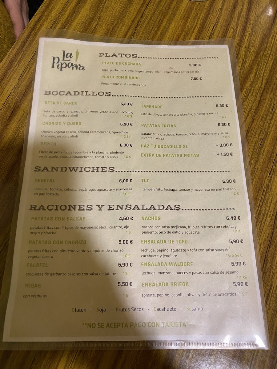 La Piparra Photo Menu 10