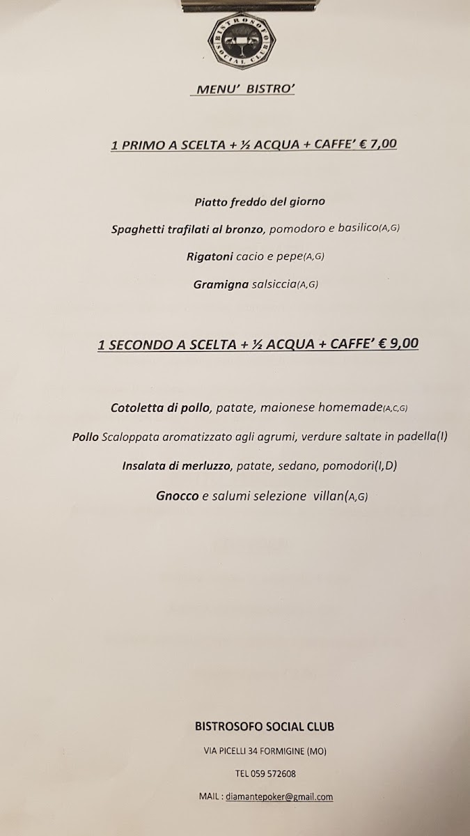 Bistrosofo ristorante enoteca Photo Menu 3