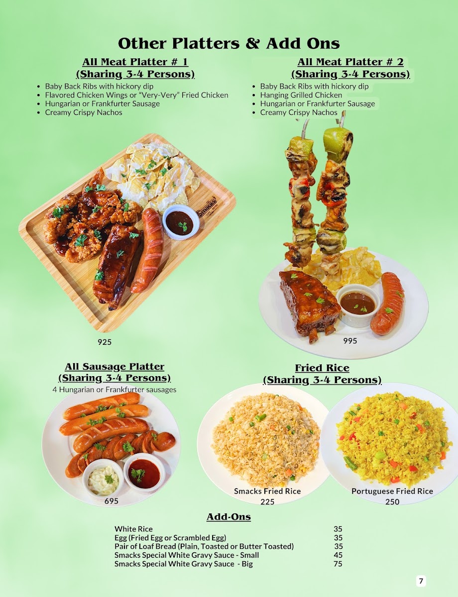 Smacks Bistro Photo Menu 3