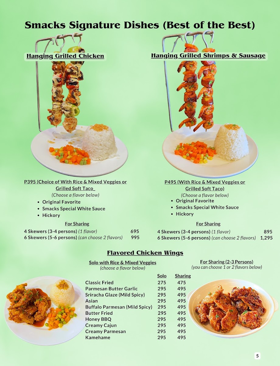 Smacks Bistro Photo Menu 5
