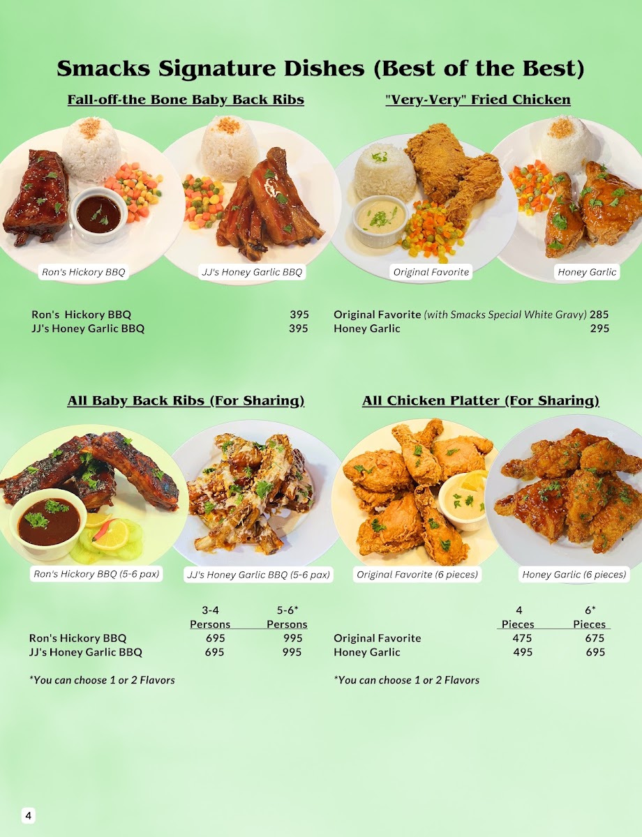 Smacks Bistro Photo Menu 7