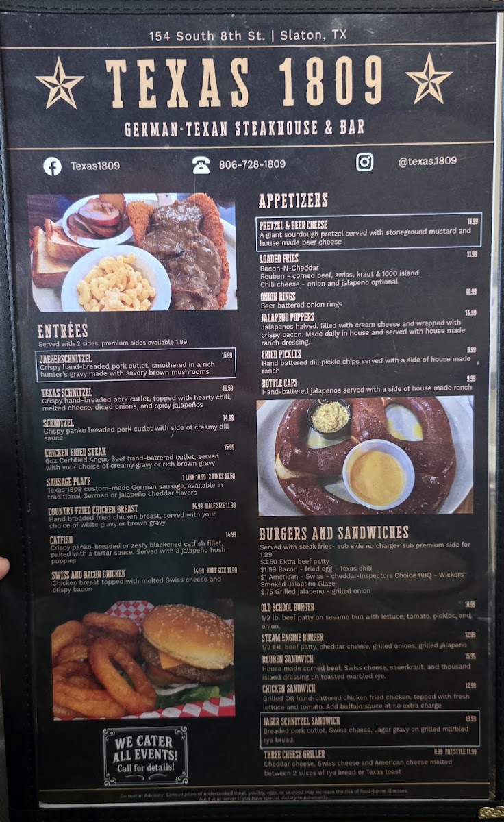 Texas 1809 Photo Menu 1