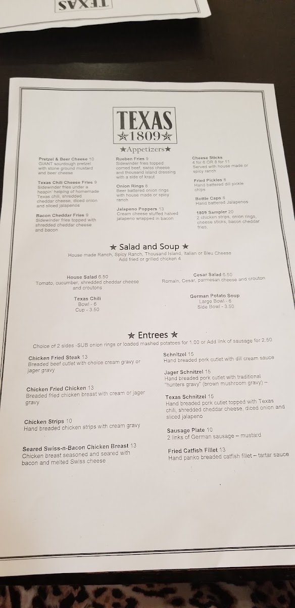 Texas 1809 Photo Menu 9