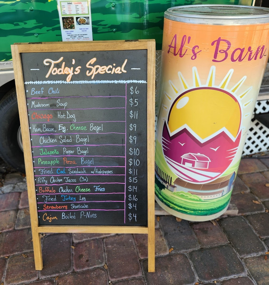Al's Barn Photo Menu 5