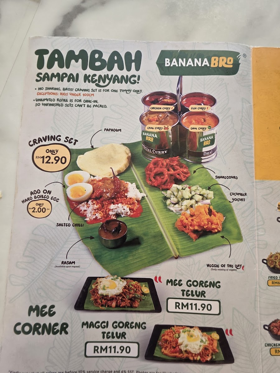 BananaBro • Kota Damansara • Halal Certified Photo Menu 8